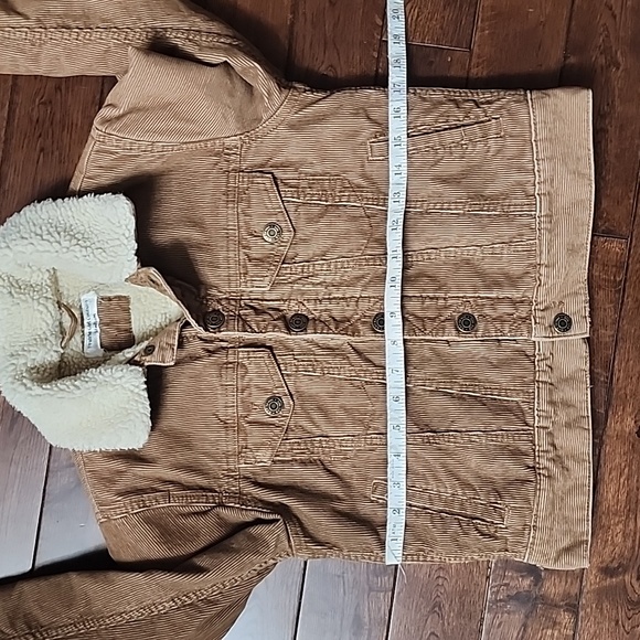 Cozy Sherpa Lined Corduroy Jacket - Girls sz 12 - Picture 7 of 9